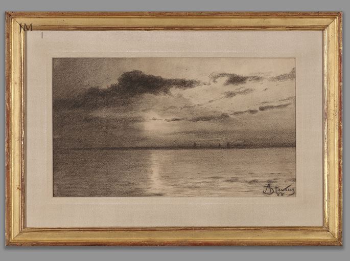 Alfred Stevens  - Le Havre, coucher de soleil  | MasterArt